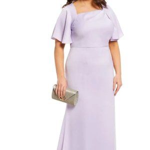 Vince Camuto Women's Lilac Short Sleeve Asymmetrical Neckline (Unworn with Tags)